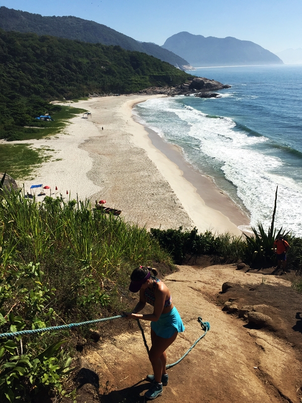 Chegada na Praia do Meio