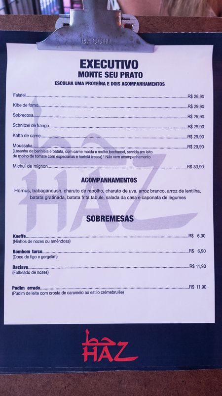 Restaurante Árabe na Gávea