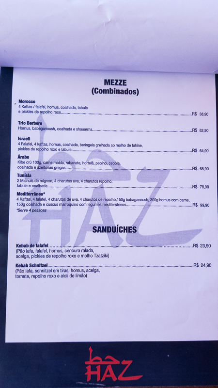 Restaurante Árabe na Gávea